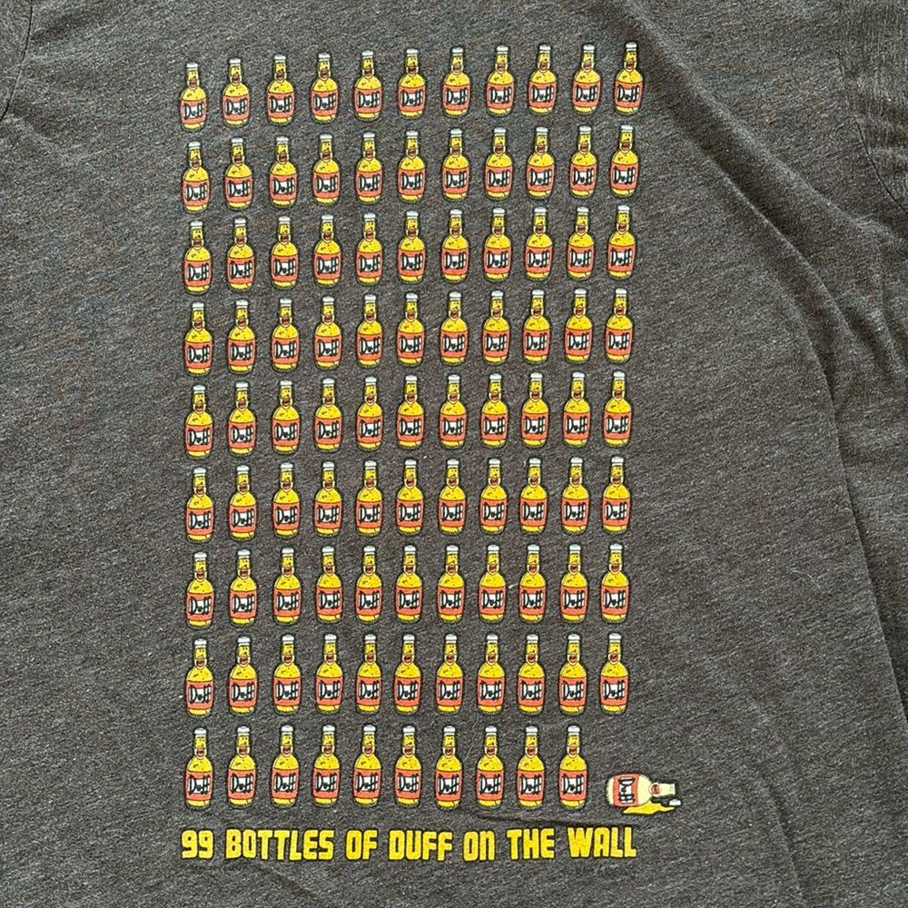 The Simpsons Duff beer - 99 bottles of Beer on the Wall  Vintage T-shirt
